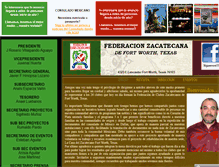 Tablet Screenshot of federacionzacatecana.com